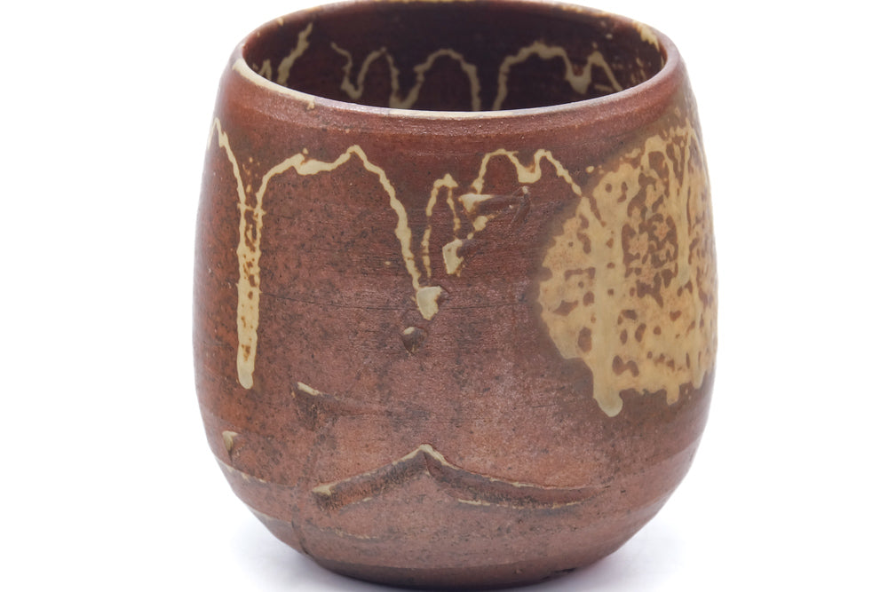 Japanese Teacup - Brown Drip-Glazed Yunomi - 200ml