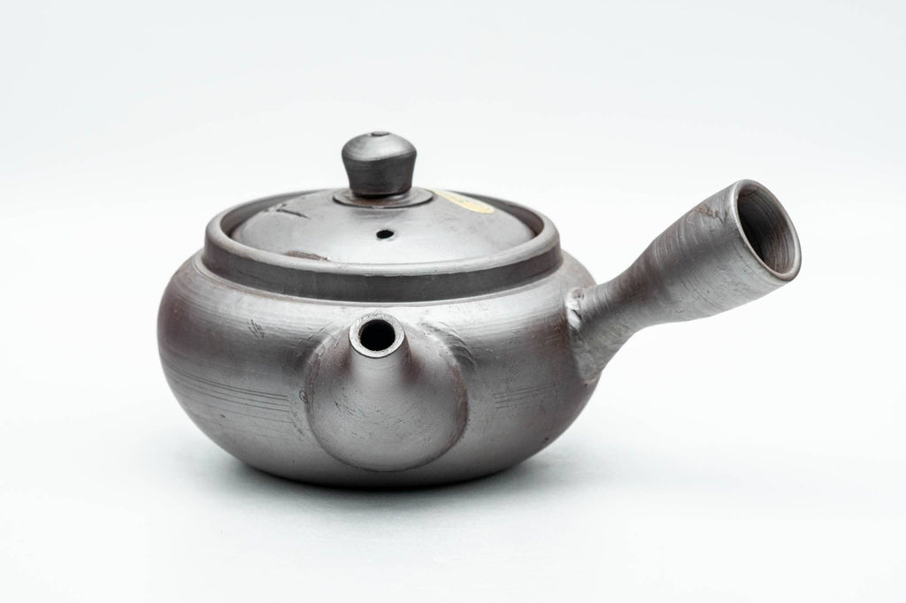 Japanese Kyusu - Engraved Floral Banko-yaki Mesh Teapot - 180ml