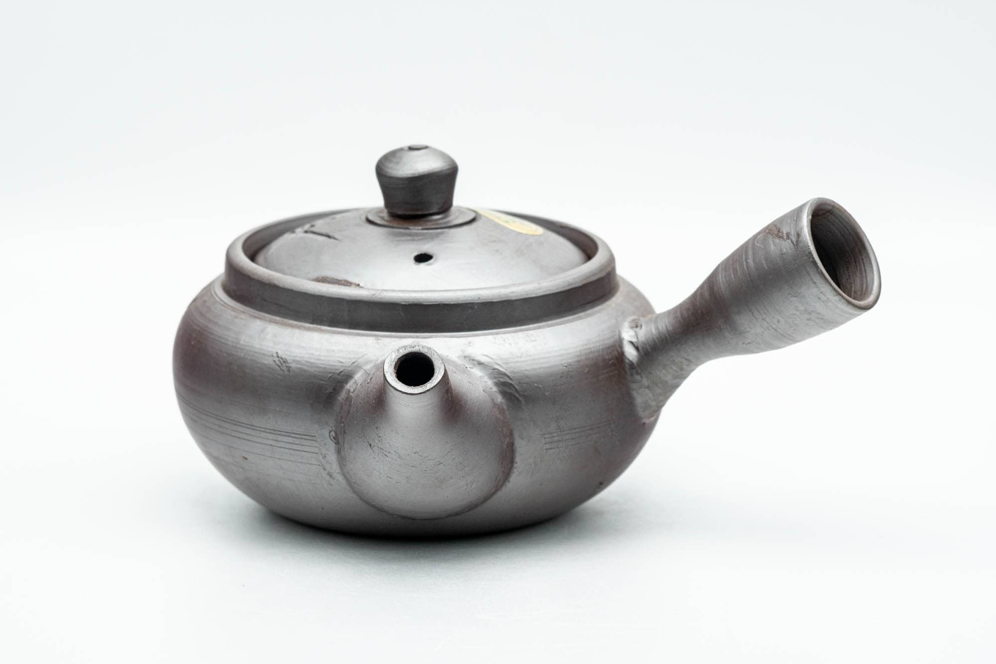 Japanese Kyusu - Engraved Floral Banko-yaki Mesh Teapot - 180ml