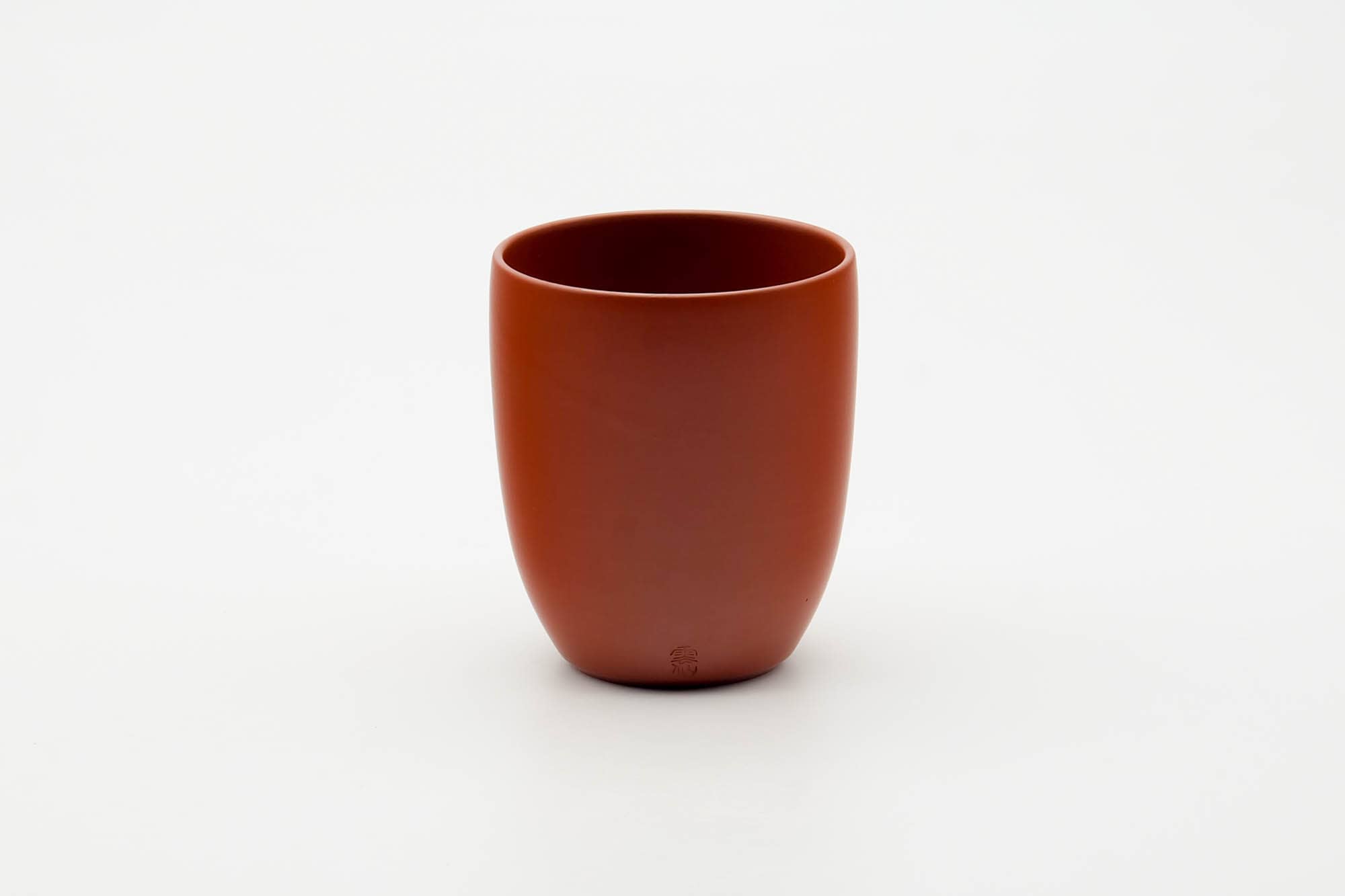 Japanese Teacup - Smooth Red Shudei Tokoname-yaki Yunomi - 120ml