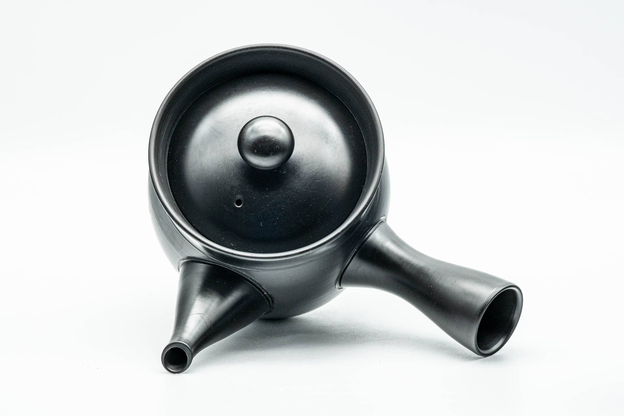 Japanese Kyusu - 香臣 Katou - Calligraphy Engraved Kurodei Tokoname-yaki Debeso Teapot - 230ml