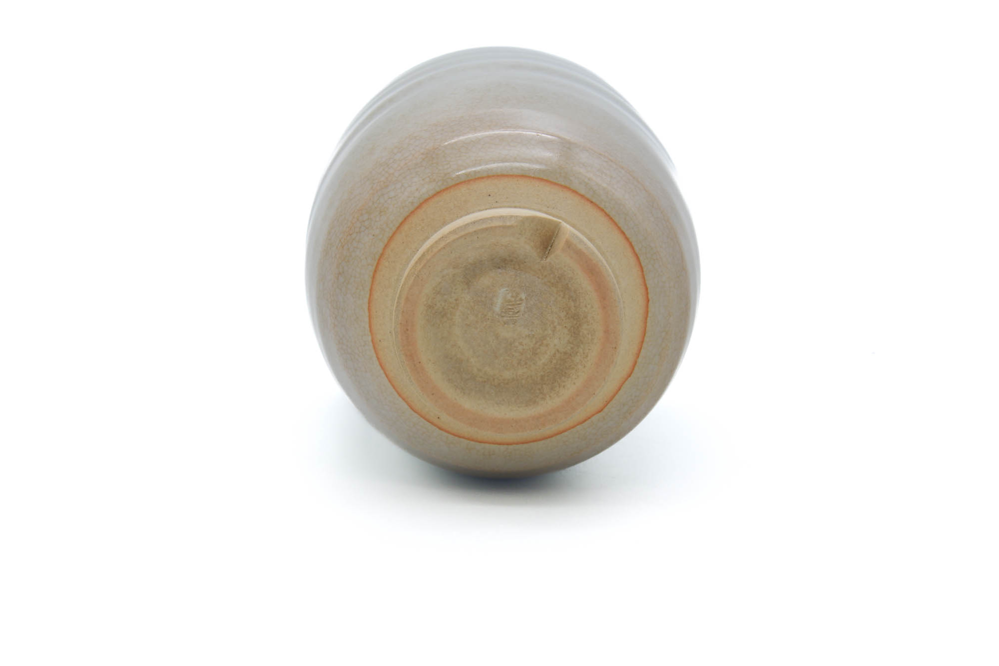 Japanese Teacup - Beige White Weathered Hagi-yaki Yunomi - 190ml