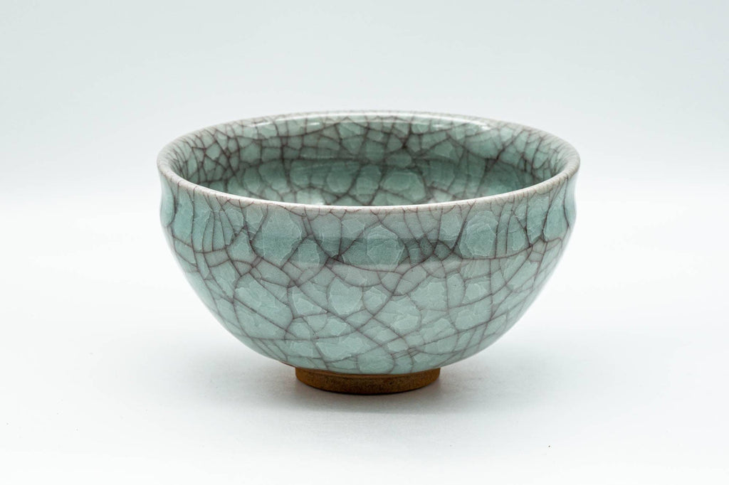 Japanese Matcha Bowl - 澤田秀一 Sawada Shuichi of Shusen Toen - Green Celadon Mino-yaki Chawan - 350ml
