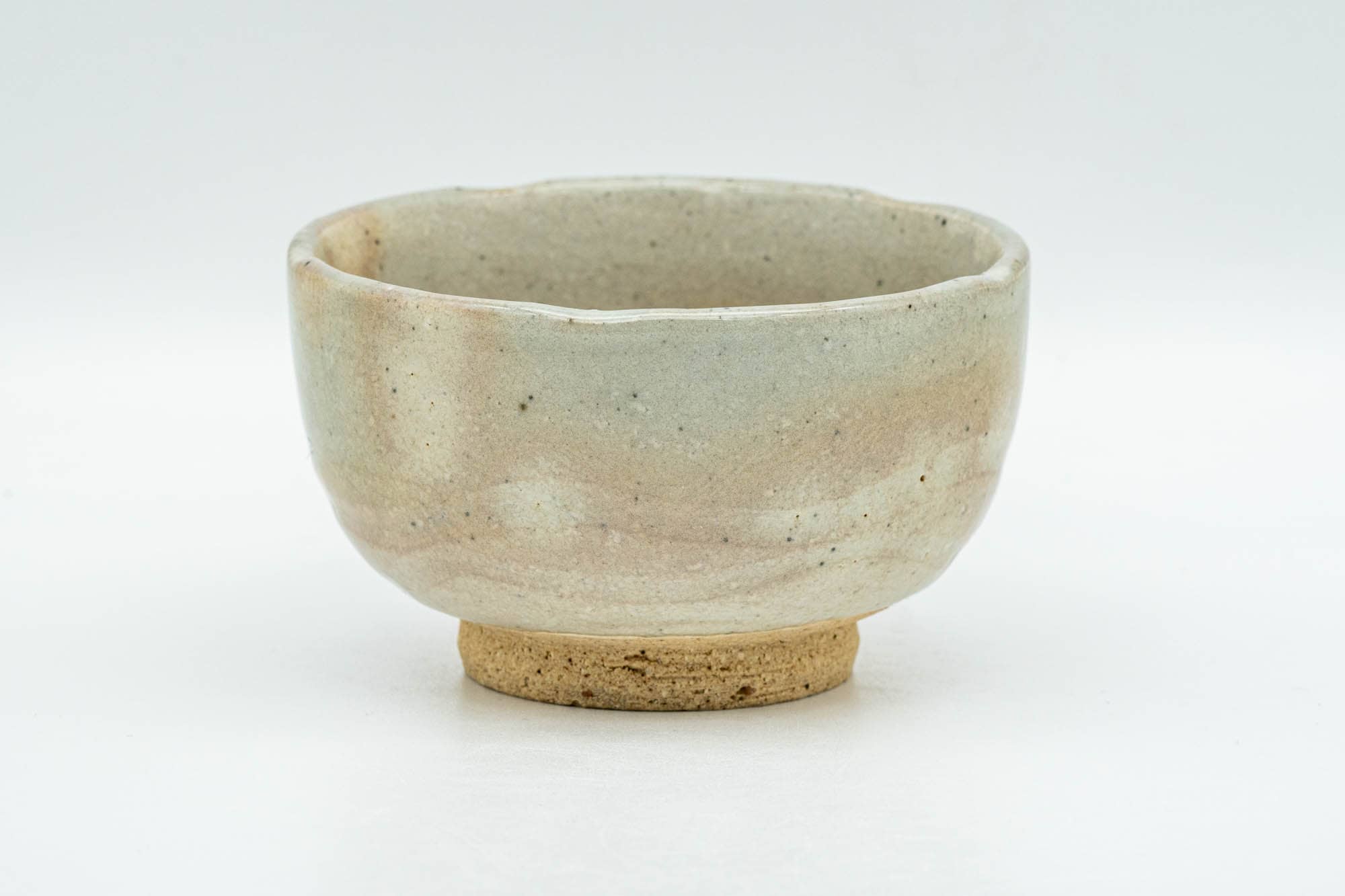 Japanese Teacup - Beige Peach Gohonte Glazed Hagi-yaki Yunomi - 120ml
