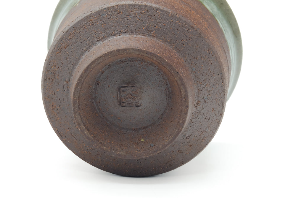 Japanese Teacup - Brown Green Glazed Yunomi - 165ml