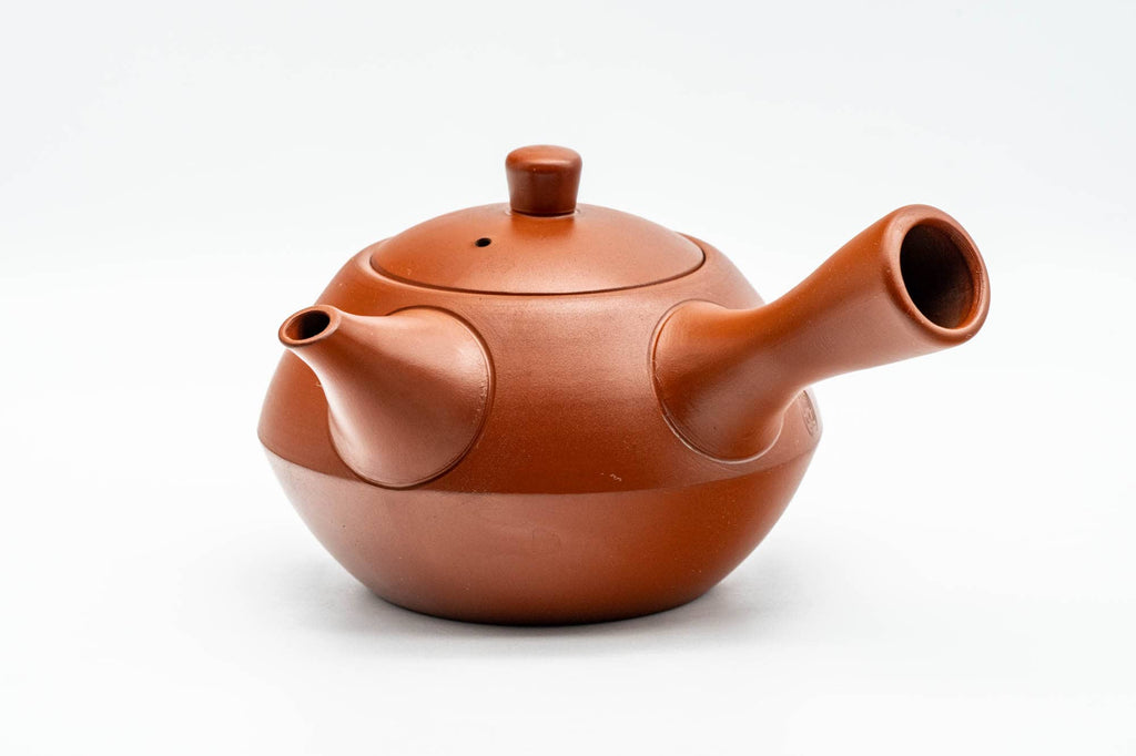 Japanese Kyusu - Calligraphy Engraved Tokoname-yaki Debeso Teapot - 280ml