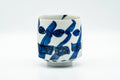 Japanese Teacup - Large Blue Geometric Patterned Arita-yaki Yunomi - 180ml
