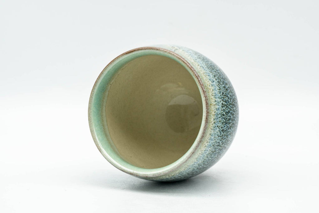 Japanese Teacup - Blue Green Hare's Fur Glazed Yunomi - 140ml