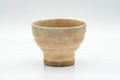 Japanese Teacup - Beige Weathered Hagi-yaki Yunomi - 140ml