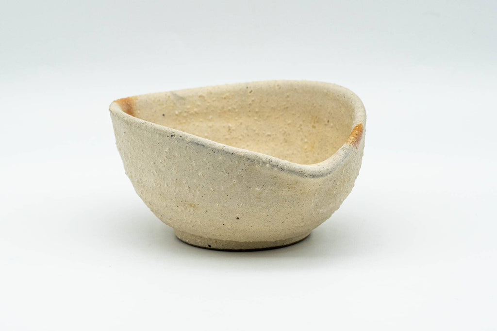 Japanese Katakuchi - Beige Orange Unglazed Water Cooler - 80ml