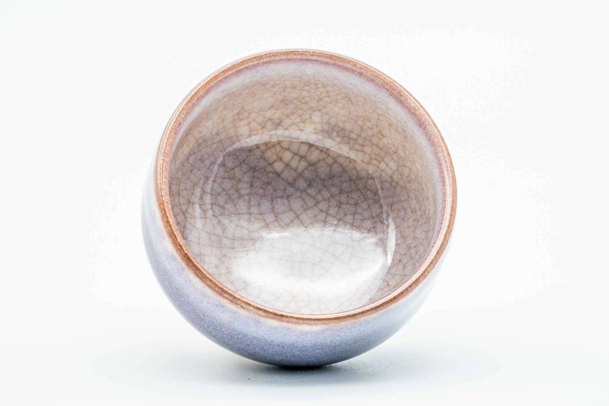 Japanese Teacup - Purple White Drip-Glazed Hagi-yaki Yunomi - 135ml