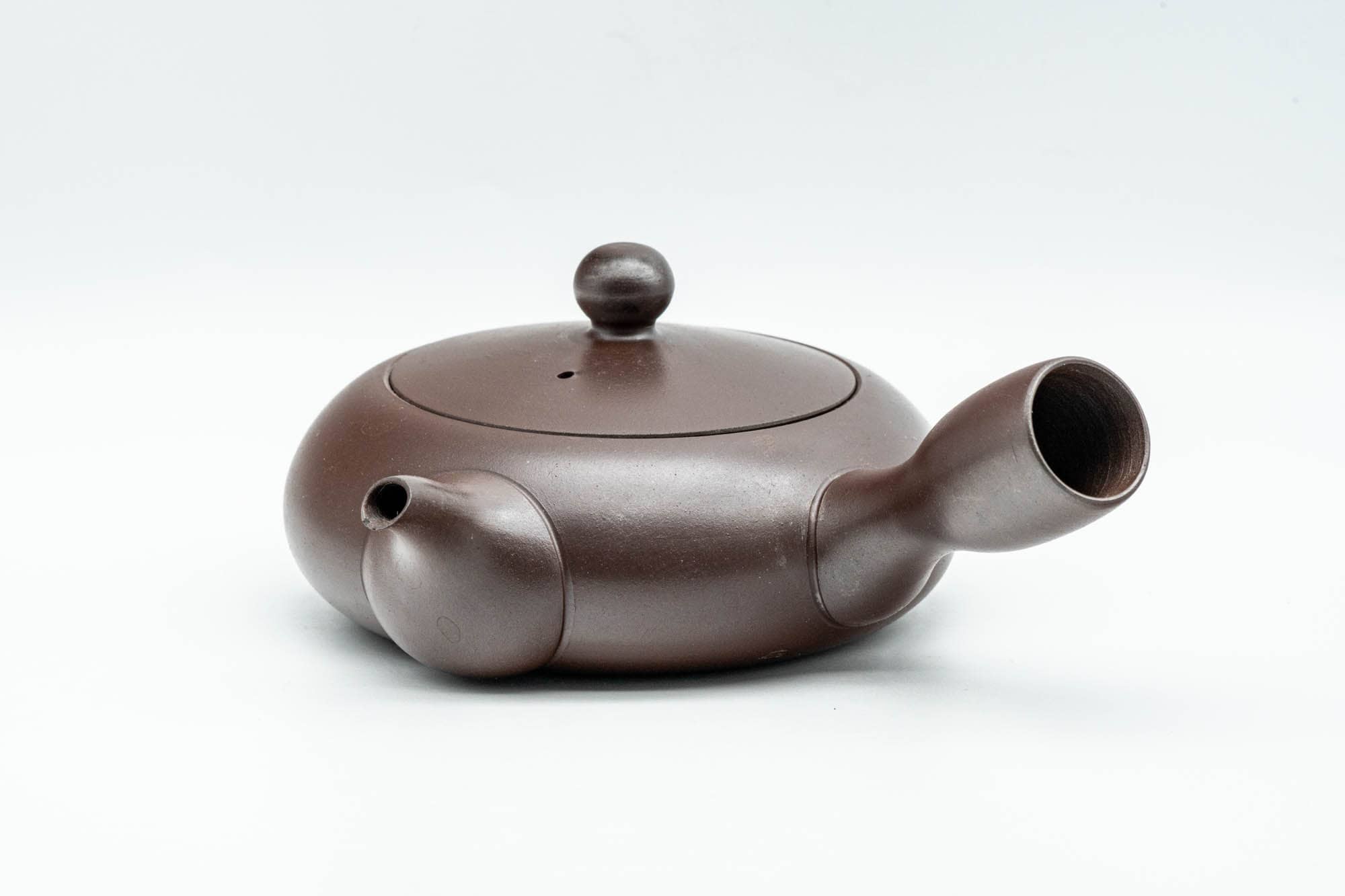 Japanese Kyusu - Flat Hira-gata Banko-yaki Debeso Teapot - 160ml