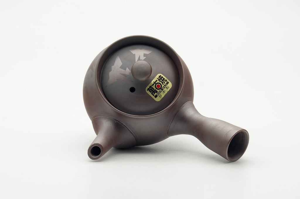 Japanese Kyusu - Bird Embossed Banko-yaki Mesh Filter Teapot - 180ml
