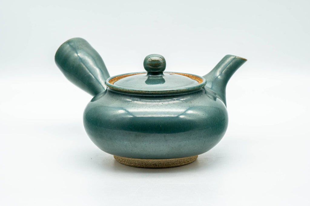 Japanese Kyusu - Green Glazed Agano-yaki Do-ake Teapot - 300ml