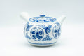 Japanese Kyusu - Flowers and Villagers Porcelain Arita-yaki Debeso Teapot - 300ml