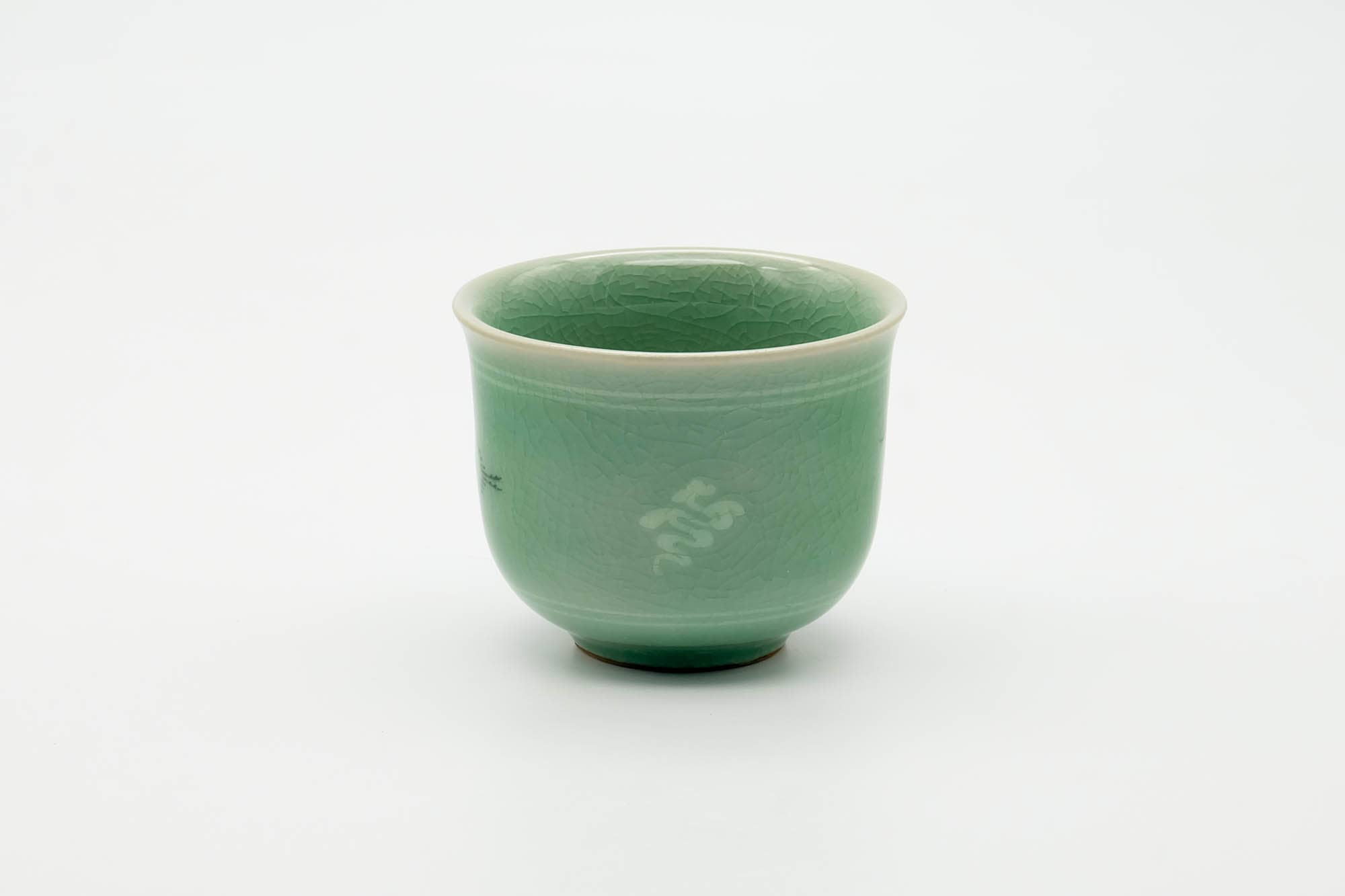 Japanese Teacup - Egret Green Celadon Yunomi - 130ml