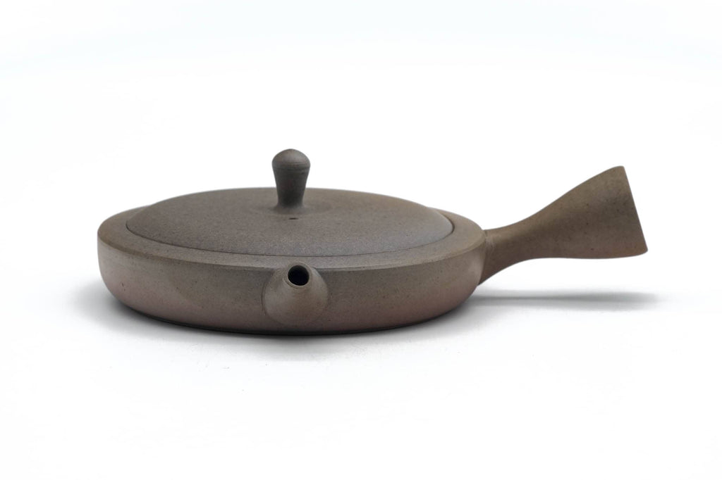 Wide Flat Yakishime Tokoname Teapot - 100ml