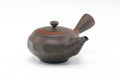 Japanese Kyusu - Red Green Faceted Nerikomi Tokoname Teapot - 270ml