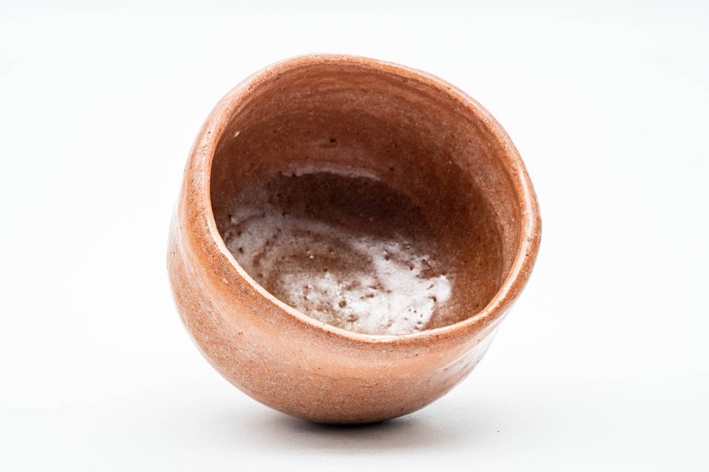 Japanese Matcha Bowl - Pink-Red Raku Wabi-Sabi Chawan - 350ml