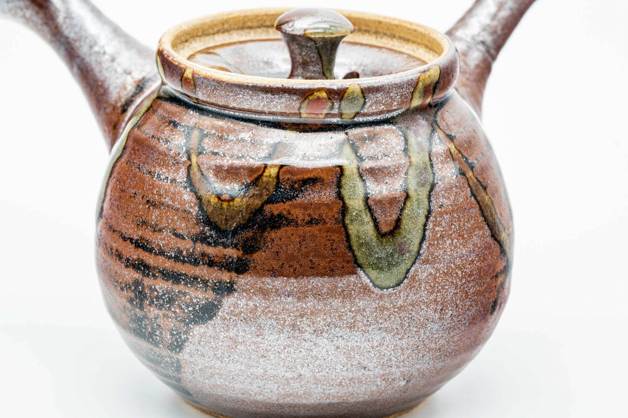 Japanese Kyusu - Brown Drip-Glazed Do-ake Teapot - 400ml