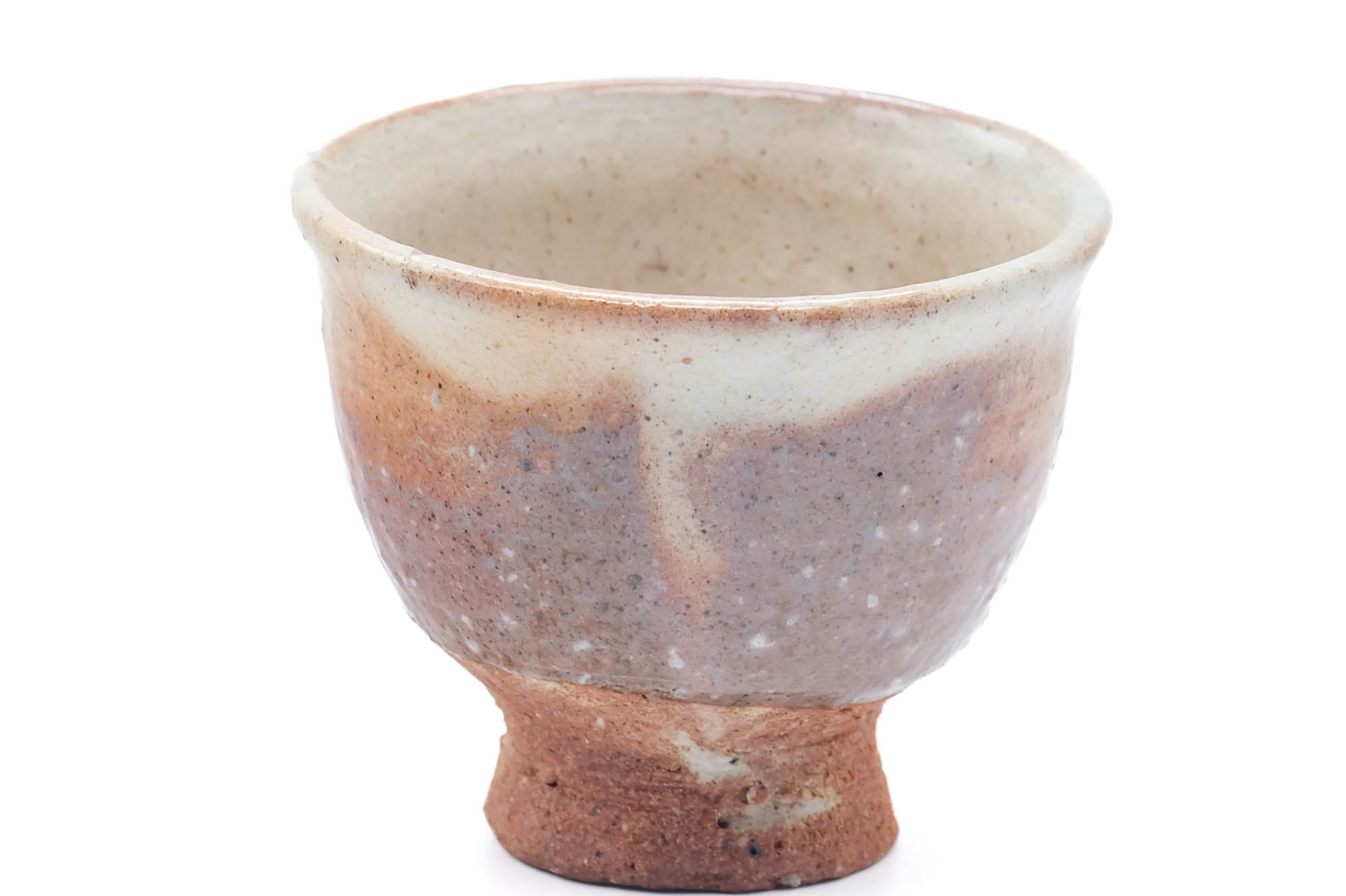 Japanese Teacup - Beige Pink Drip-Glazed Hagi-yaki Guinomi - 40ml