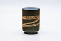 Japanese Teacup - Nerikomi Zigzag White Inner-Glazed Ryokudei Tokoname-yaki Yunomi - 160ml