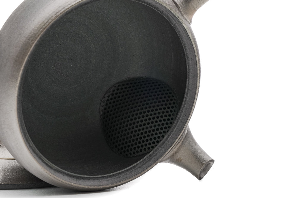 Spiraling Metallic Tokoname Teapot - 240ml