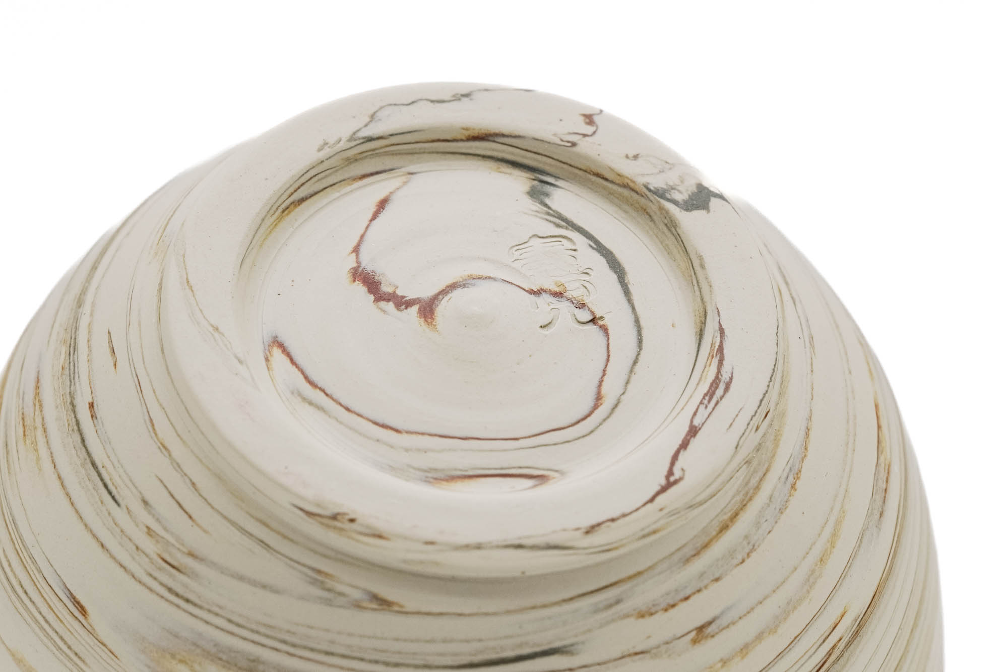 White Yellow Nerikomi Tokoname Teacup - 110ml