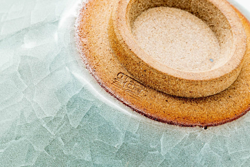 Japanese Matcha Bowl - Kawai Masaki 川合正樹 - Celadon Glazed Tenmoku-gata Chawan