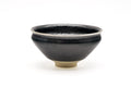 Kyo-yaki Yuteki Tenmoku Chawan with Fukurin