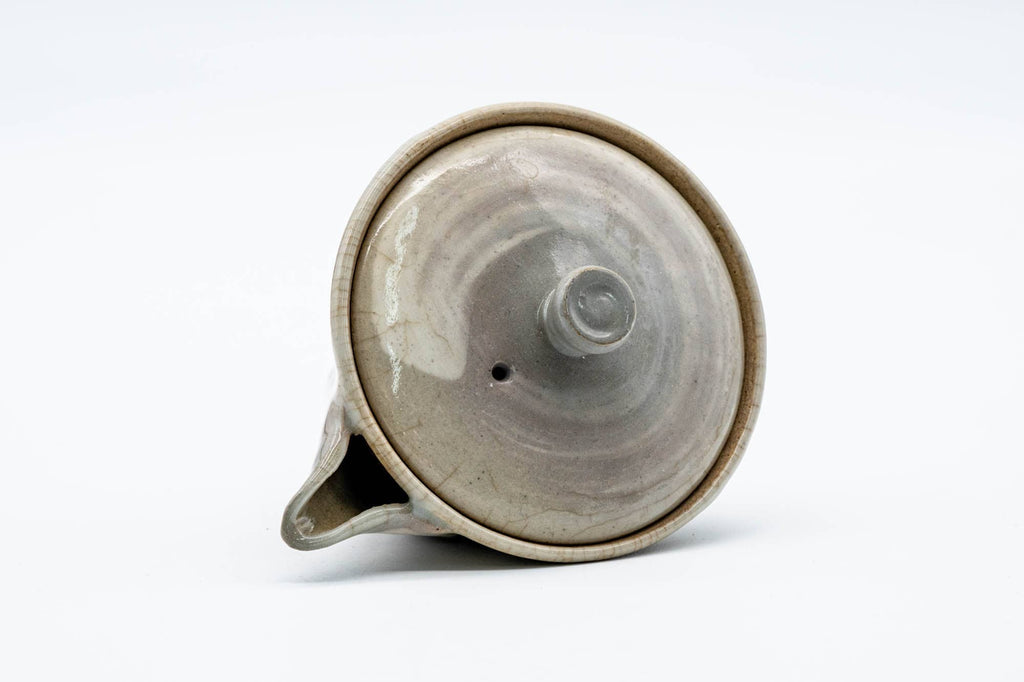Japanese Houhin - 朝日焼 Asahi-yaki - Grey Hakeme Glazed Handleless Teapot - 100ml
