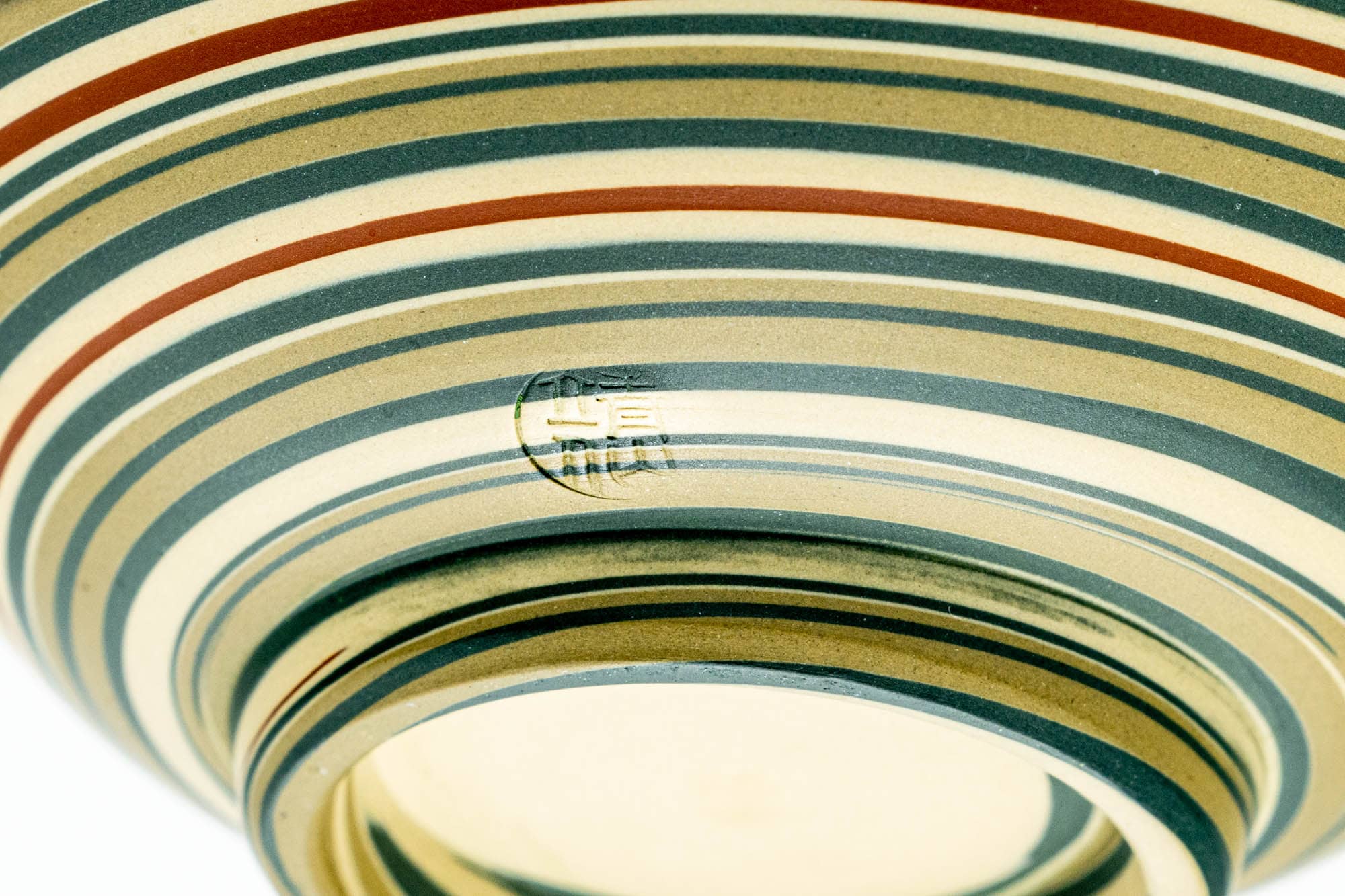 Japanese Tea Set - Marbled Nerikomi Tokoname-yaki Katakuchi Water Cooler and 4 Yunomi Teacups