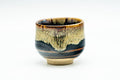 Japanese Teacup - Brown Beige Drip-Glazed Guinomi - 40ml
