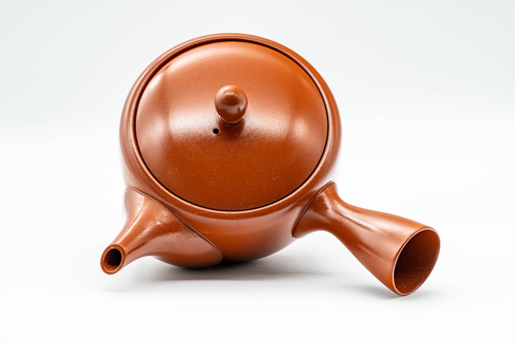 Japanese Kyusu - Floral Tokoname-yaki Mesh Teapot - 350ml