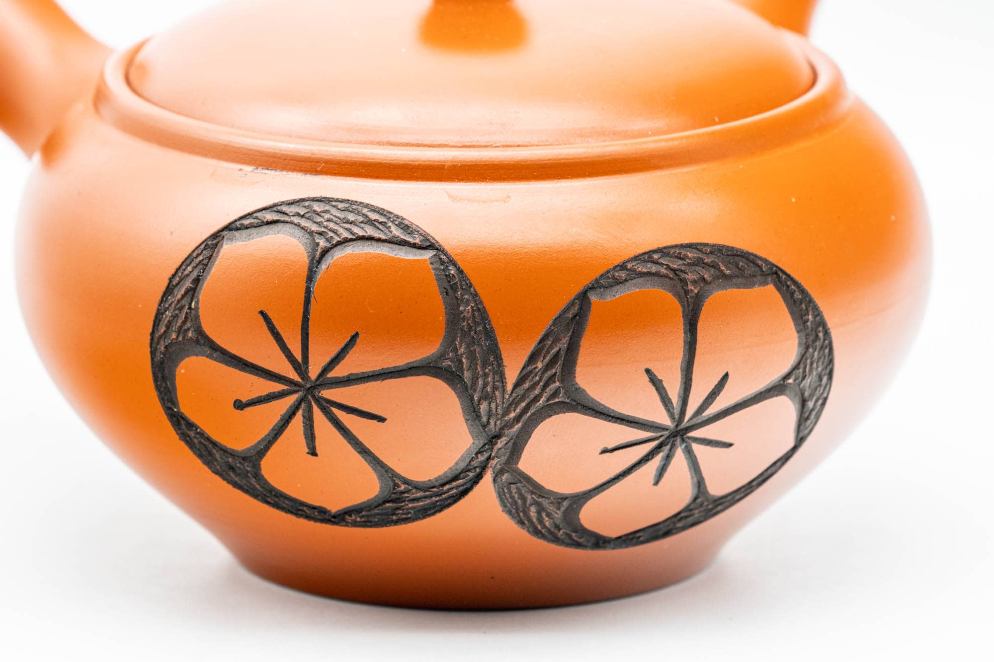 Japanese Kyusu - 弘洋 Kouyou - Floral Tokoname-yaki Mesh Teapot - 300ml