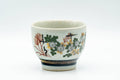 Japanese Teacup - White Chrysanthemums Kutani-yaki Yunomi - 120ml