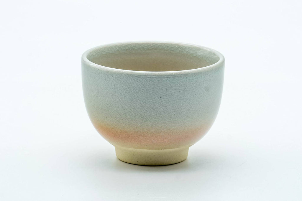 Japanese Teacup - 天鵬山 Tsubaki Kiln - Classic Beige Hagi-yaki Yunomi - 80ml