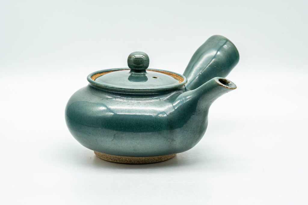 Japanese Kyusu - Green Glazed Agano-yaki Do-ake Teapot - 300ml