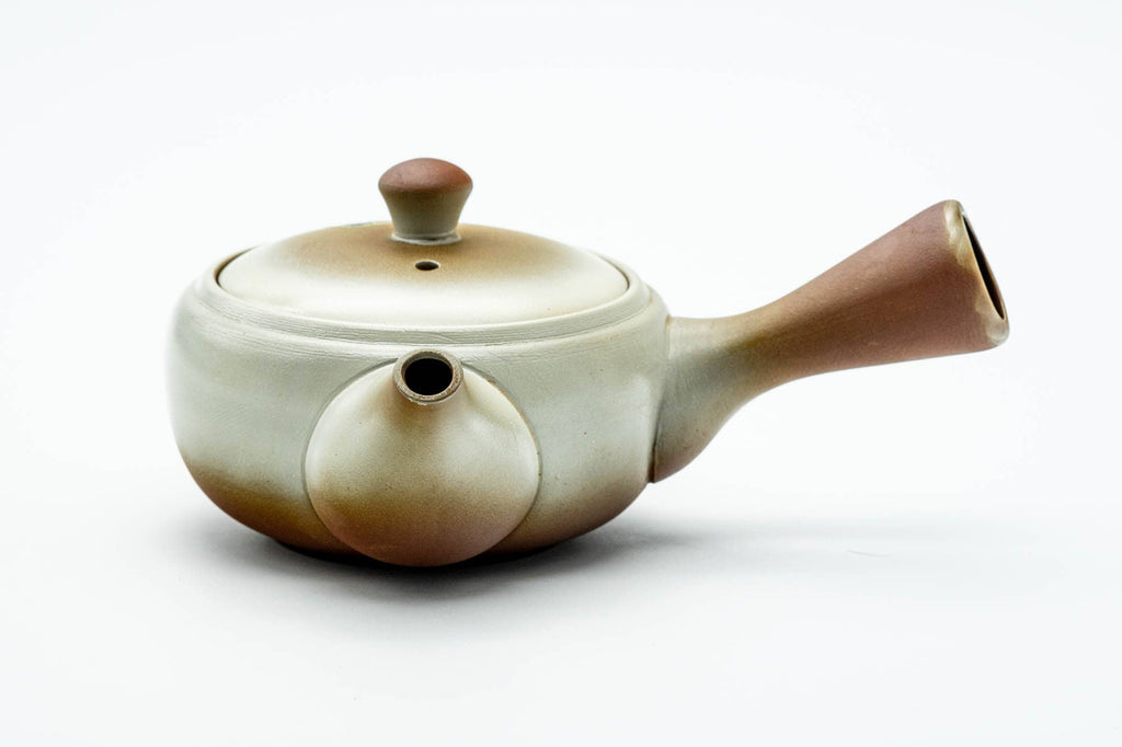 Japanese Kyusu - Beige Brown Gradient Mesh Teapot - 275ml