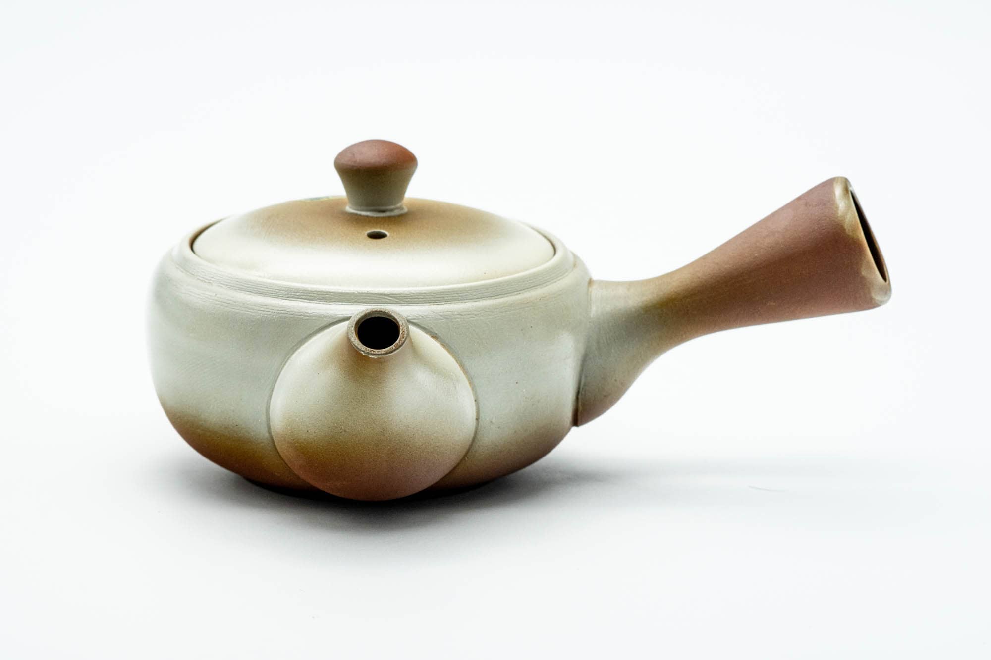 Japanese Kyusu - Beige Brown Gradient Mesh Teapot - 275ml