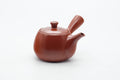 Japanese Kyusu - Smooth Unglazed Dark Red Shudei Tokoname-yaki Mesh Filter Teapot - 290ml