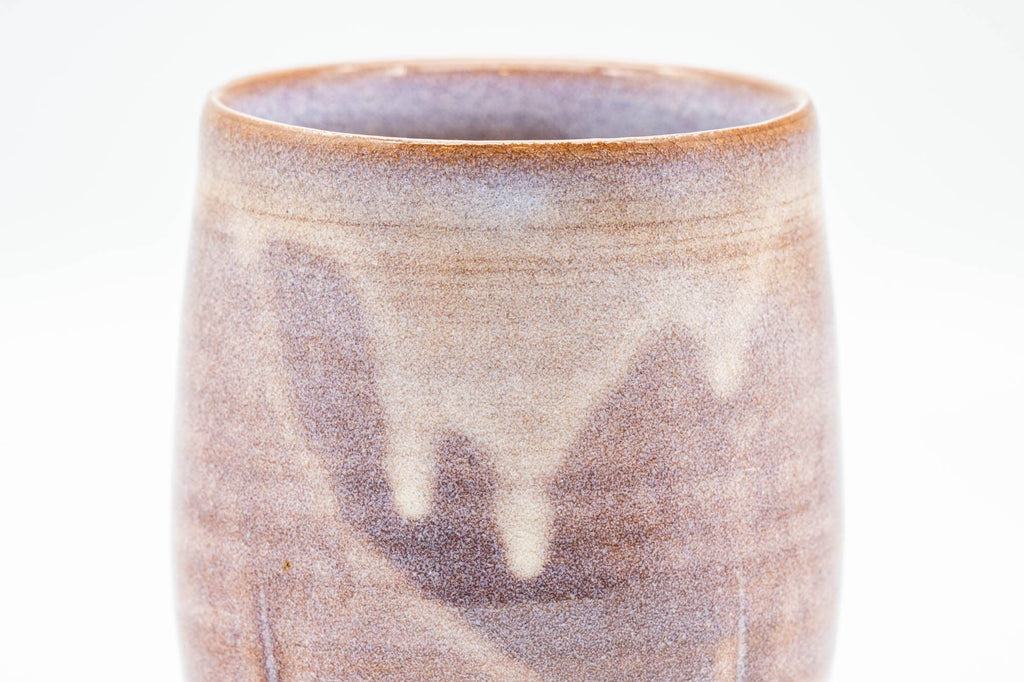 Japanese Teacup - Purple Drip-Glazed Hagi-yaki Yunomi - 140ml