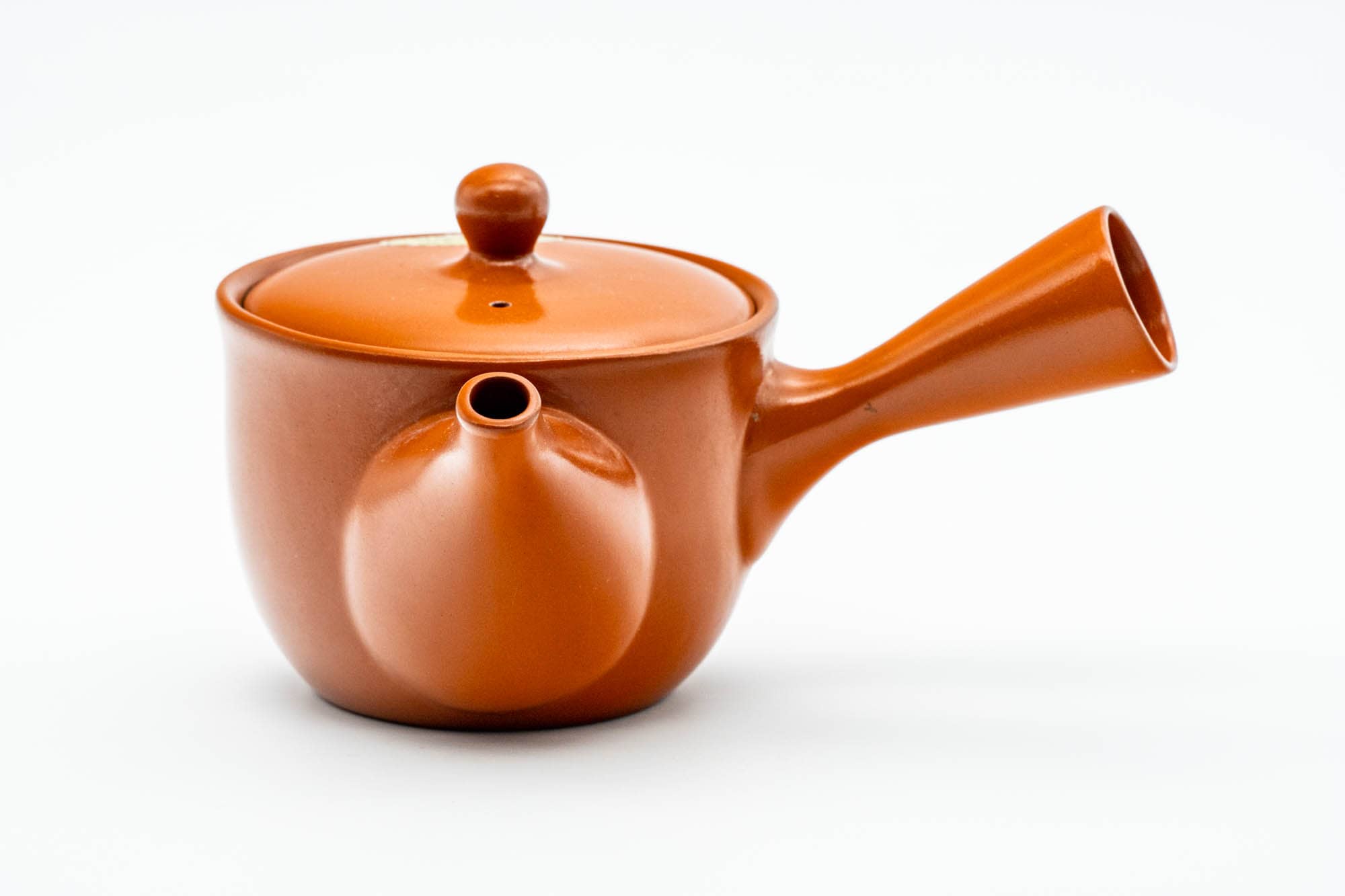 Japanese Kyusu - Plum Blossom Engraved Tokoname-yaki Mesh Teapot - 260ml