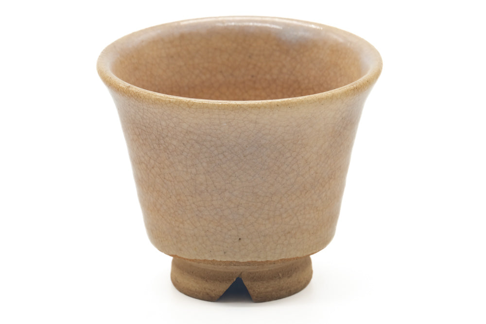 Japanese Teacup - Beige Hagi-yaki Yunomi - 65ml