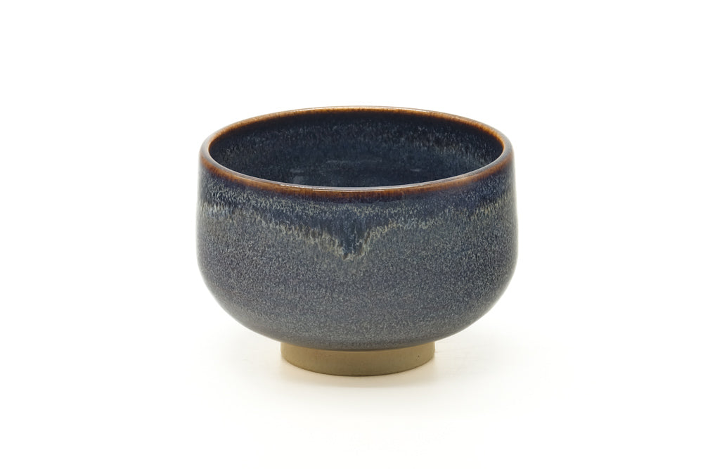 Japanese Teacup - Blue Hare's Fur Glazed Yunomi - 260ml