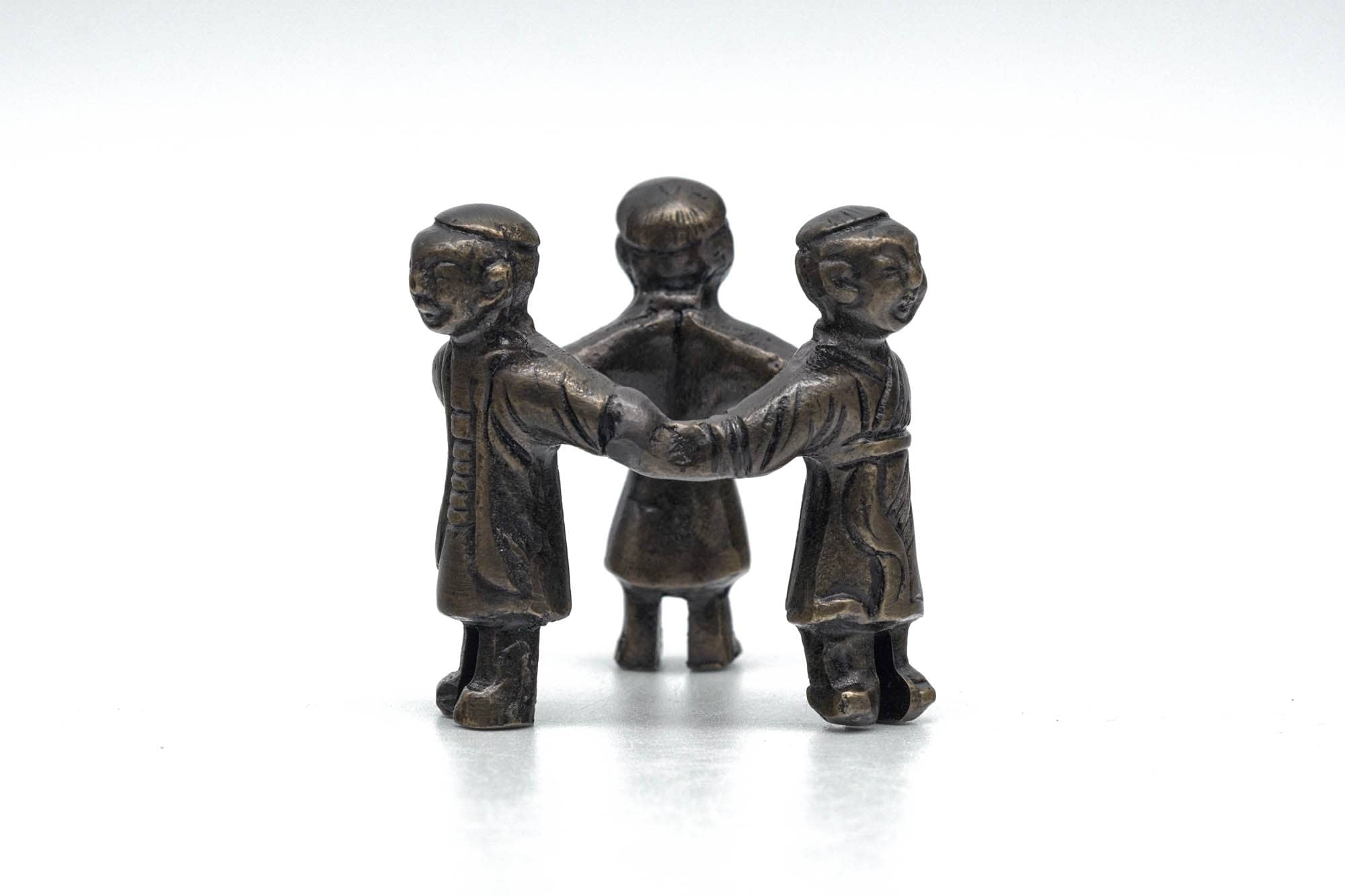Japanese Futaoki - Bronze Mitsuningyō Lid Rest