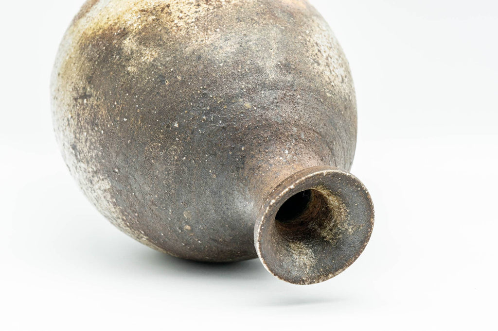 Japanese Hanaire - Textured Bizen-yaki Tea Ceremony Vase