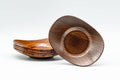 Japanese Chataku - Set of 5 Oval-shaped Wooden Tea Saucers