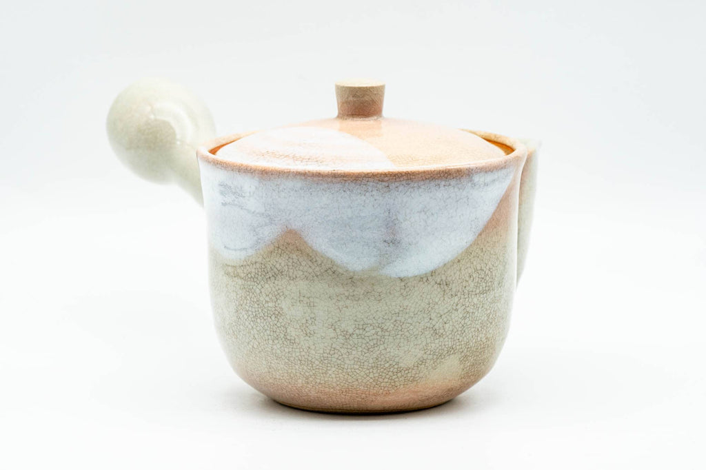 Japanese Kyusu - Beige White Hagi-yaki Do-ake Teapot - 330ml
