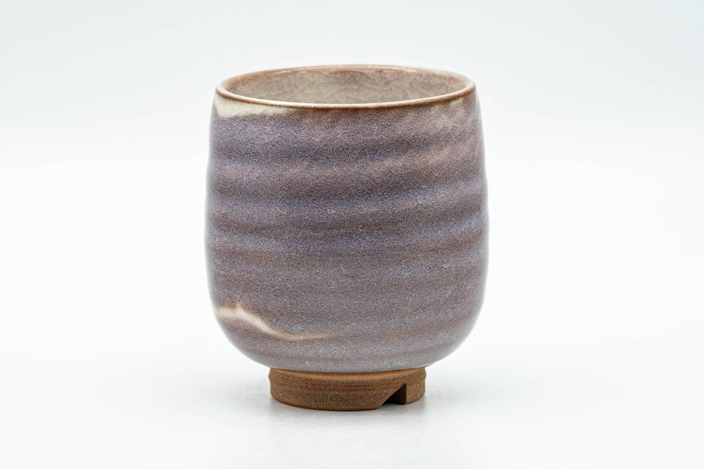 Japanese Teacup - Purple White Drip-Glazed Hagi-yaki Yunomi - 150ml